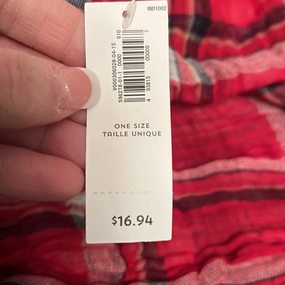 NWT⭐️PLAID INFINITY🧣REVERSIBLE SCARF💙by OLD NAVY❄️One Size - Picture 9 of 10